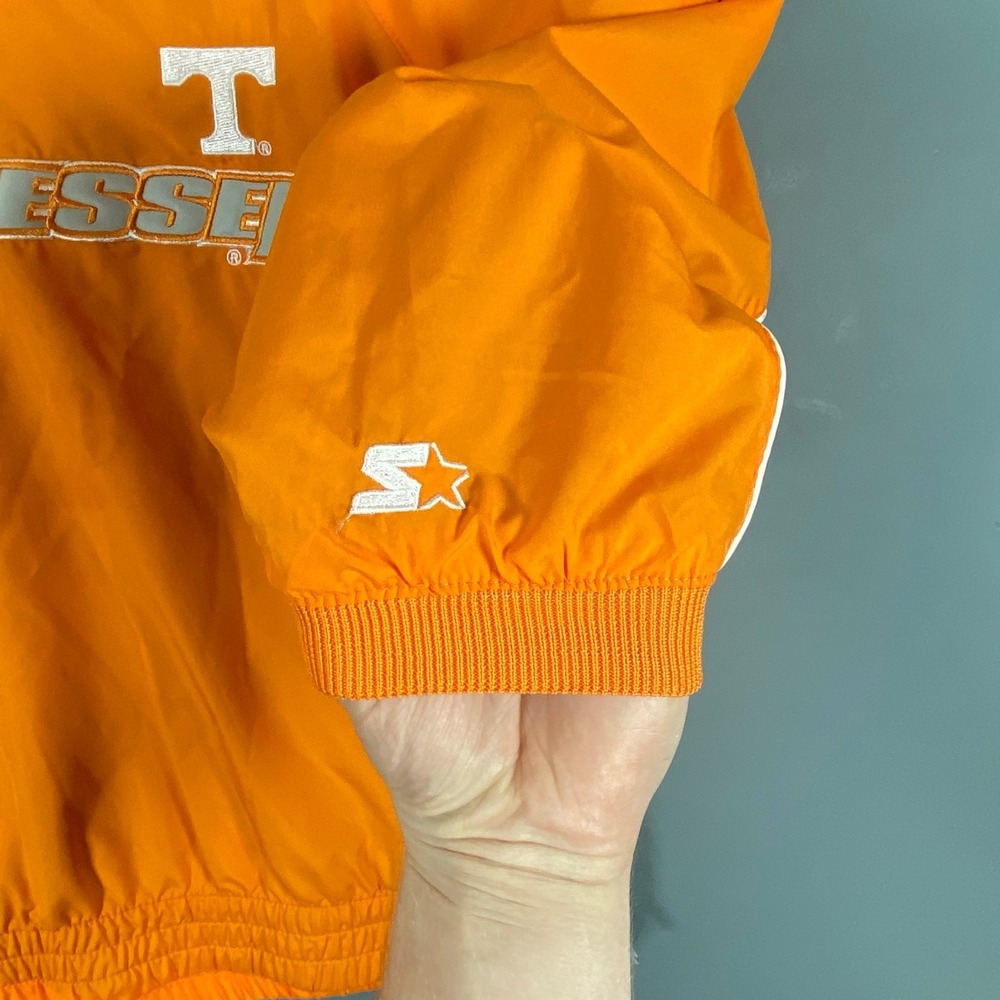 Starter Tennessee Volunteers Pullover Jacket Youth Size 6/7 Orange Windbreaker - Picture 4 of 11